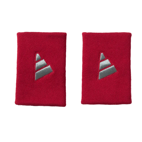 Muñequeras ADIDAS L Rojo/Gris X2