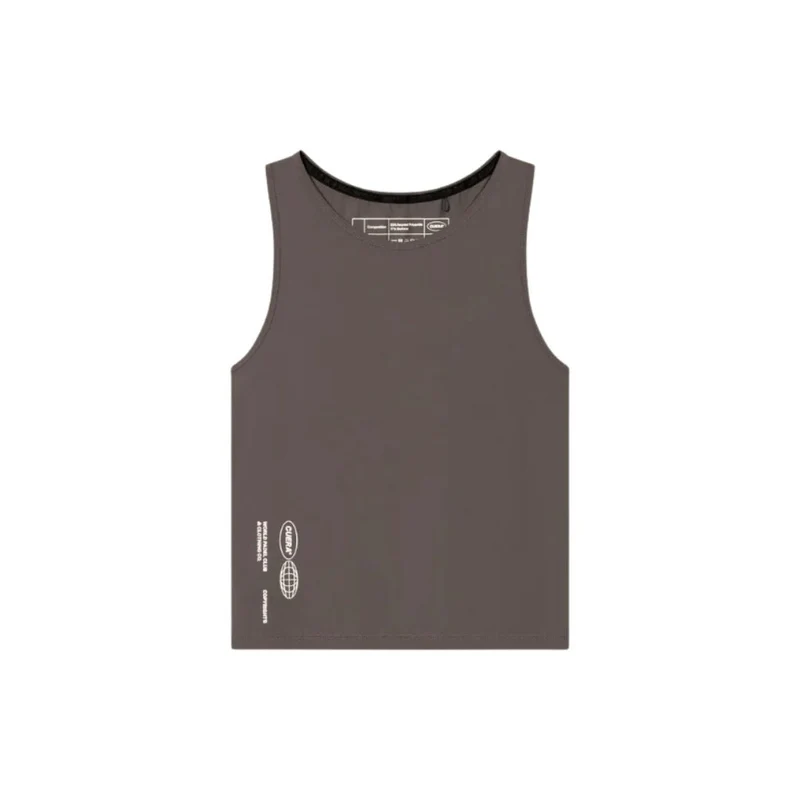 Cuera Oncourt Cropped Tank Top (Dark Brown)
