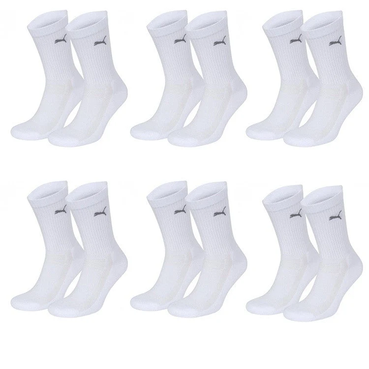 Puma Sportsokken Coolmax Unisex Wit 6 Paar
