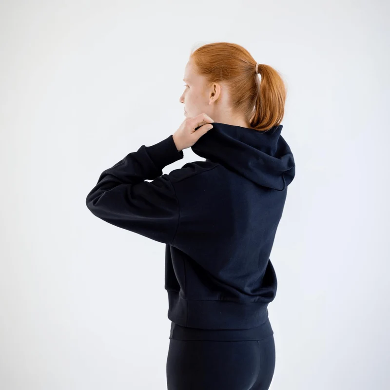 Iconic Crop Hoodie 100% Bio-Baumwolle