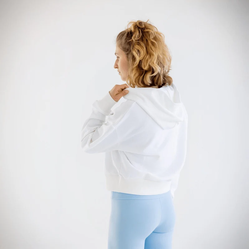 Iconic Crop Hoodie 100% Bio-Baumwolle