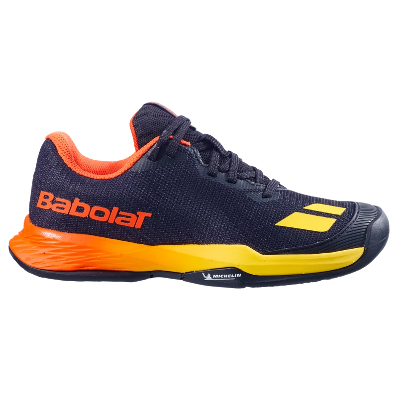 Babolat Jet Mach 3 Junior All Court Tennis Shoe (Boys) - Black/Sunset