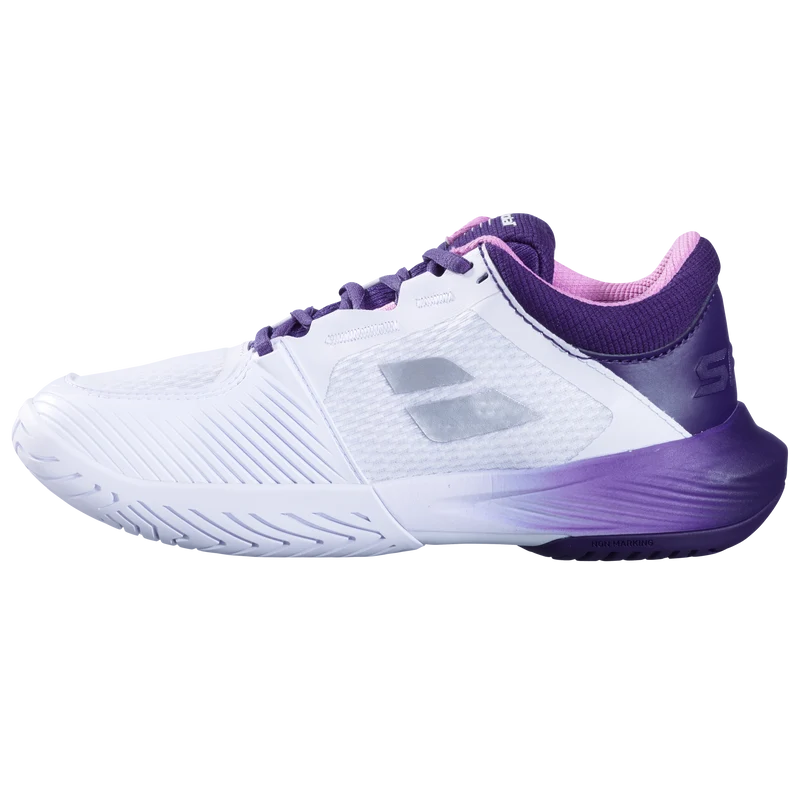 Babolat SFX 4 All Court Tennis Shoe (Ladies) - White/Dark Purple