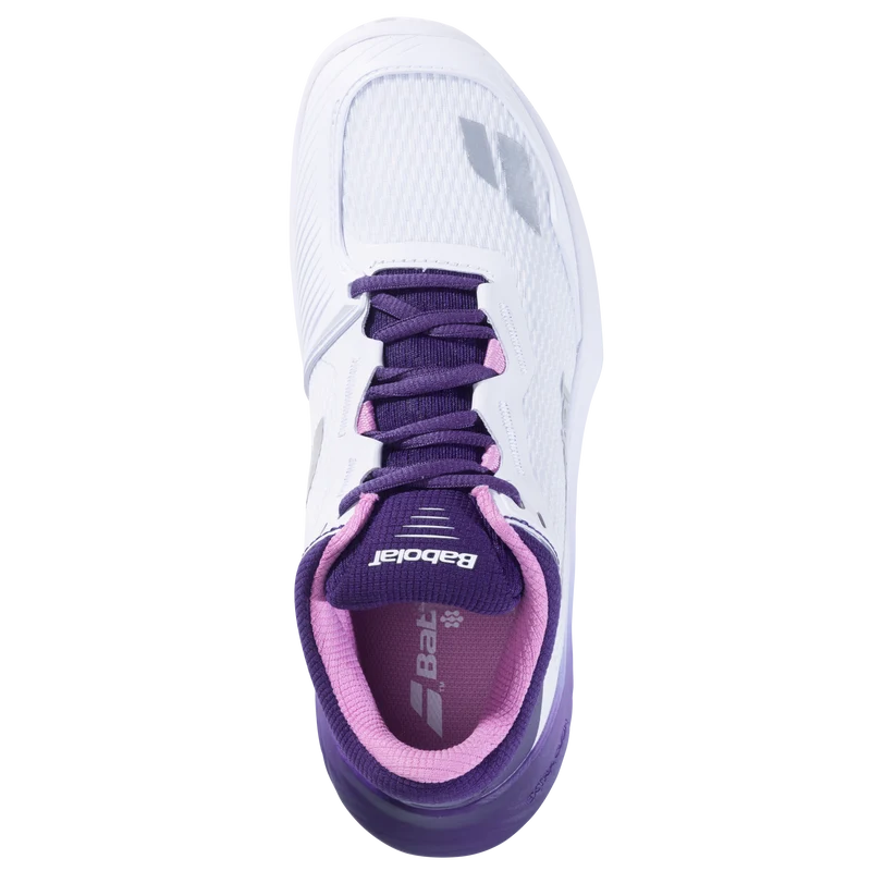 Babolat SFX 4 All Court Tennis Shoe (Ladies) - White/Dark Purple