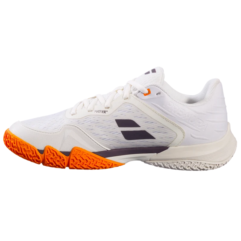 Babolat Premura 3 Padel Shoe (Mens) - Cream/Orange