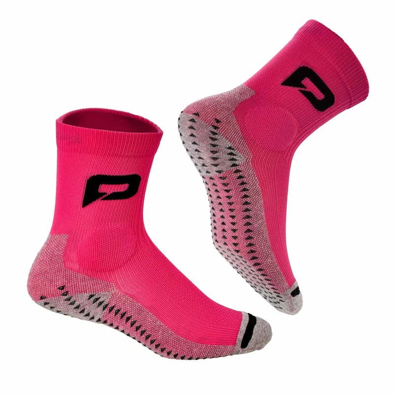 pallap Regular Padel Socks with Grip - Fucsia
