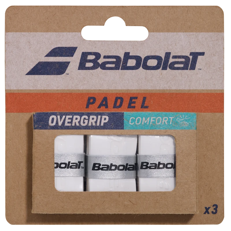 Babolat Comfort Padel Overgrip (3 Pack) - White