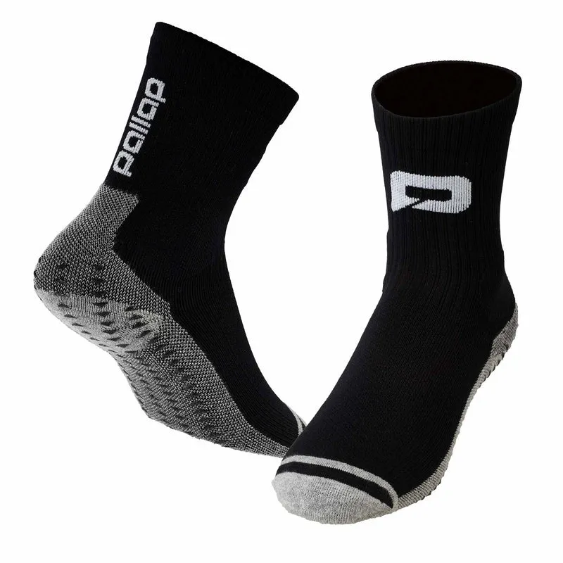 pallap Regular Padel Socks with Grip - Black