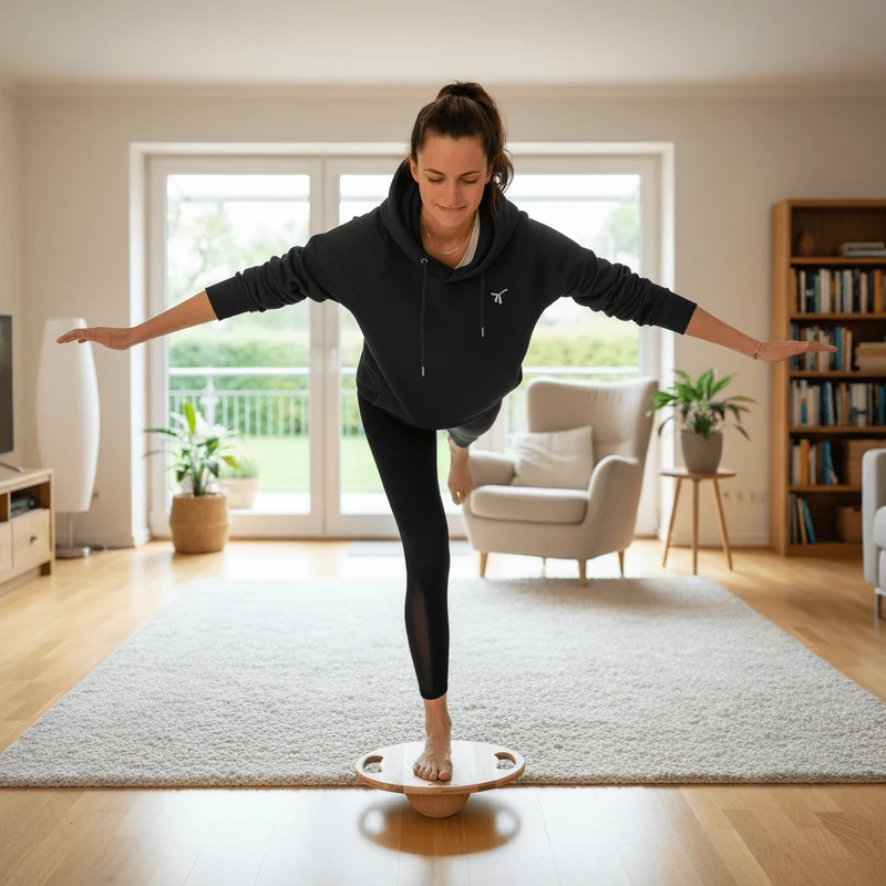 Balanceboard und Planktrainer | Massivholz Eiche