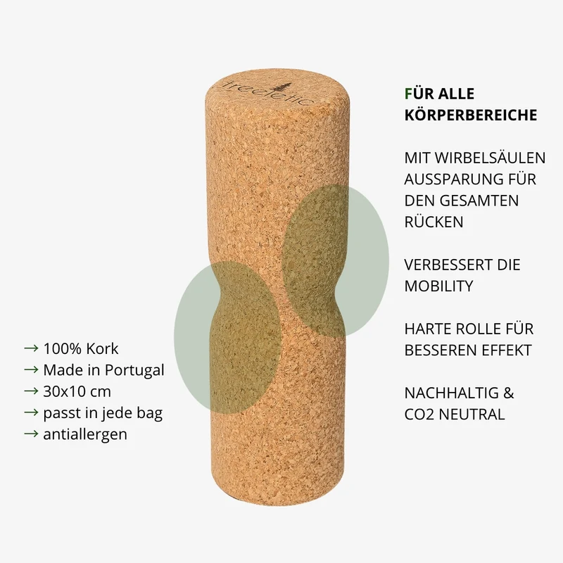Faszienrolle Spine aus 100% Kork