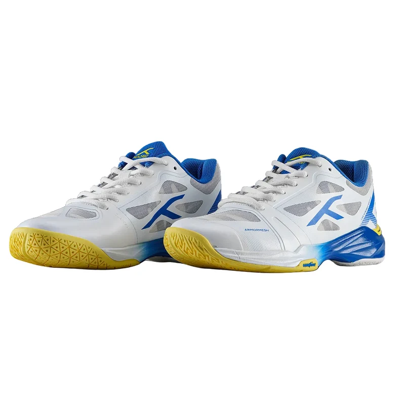 Hundred Phenom Unisex Badminton Shoes (White/Blue) 2026