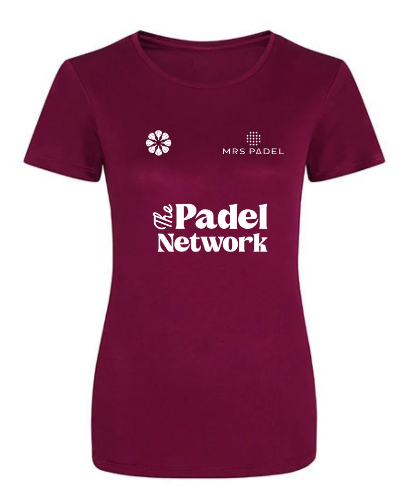 TPN- Mrs Padel Parma Bordeaux shirt