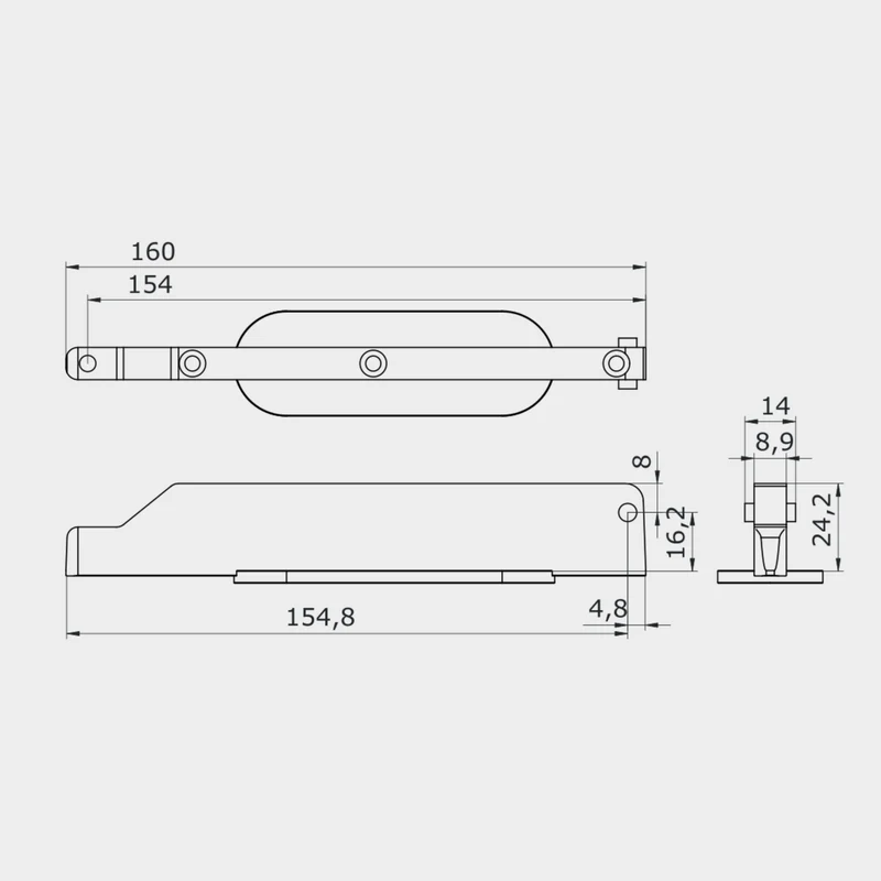 Zusatzadapter Reversed US-Box (verkürzt)