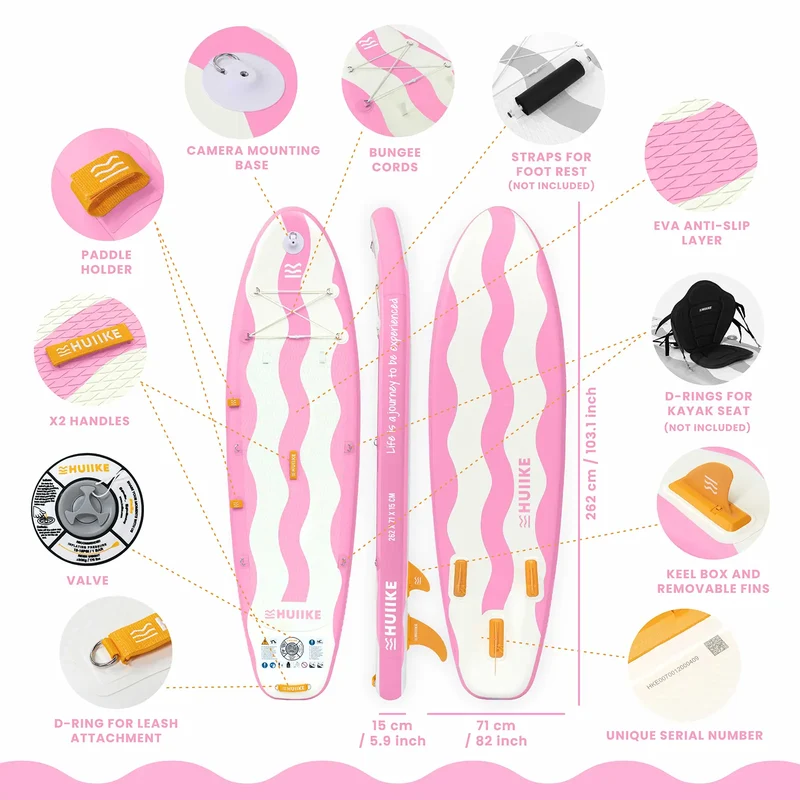 PINK TINY WAVES 8'7"