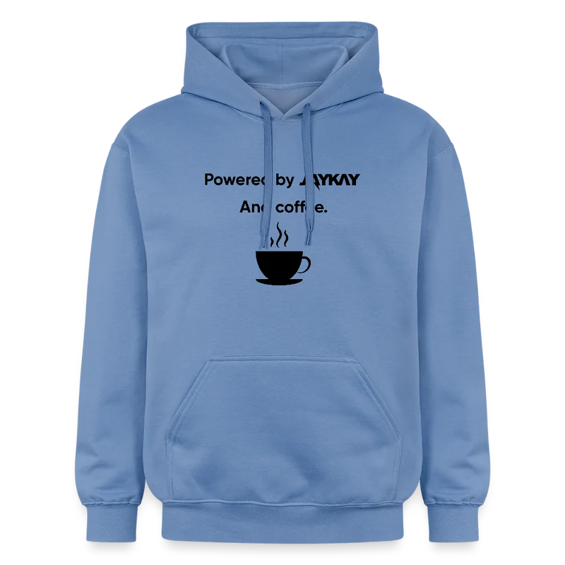 "Powered by JAYKAY" Gildan Unisex Softstyle® Midweight Hoodie blau