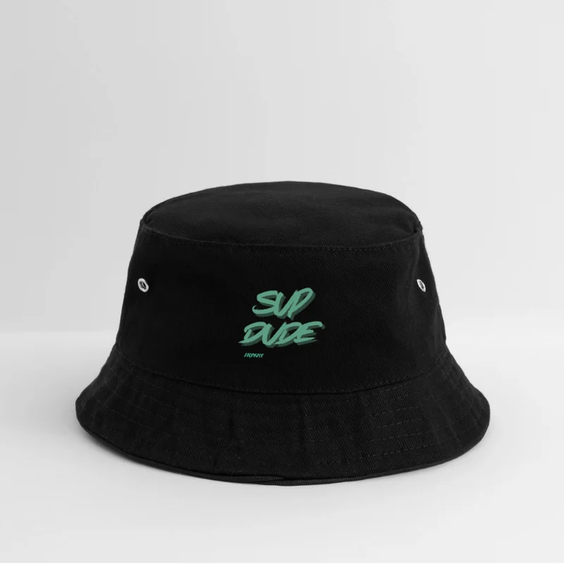 "SUP DUDE" Bucket Hat schwarz