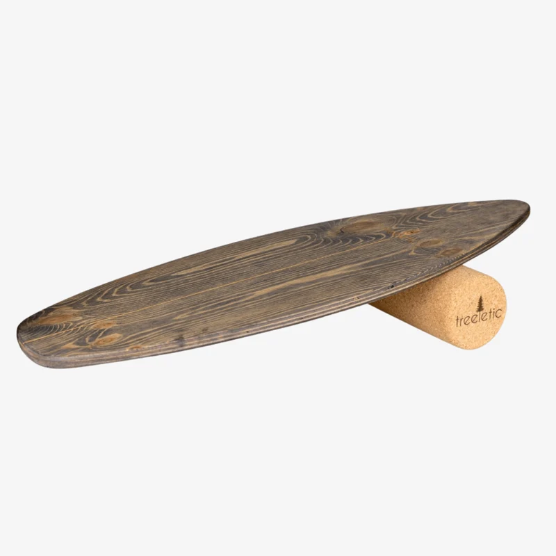 Balanceboard retro black inkl. Rolle | handmade in Germany