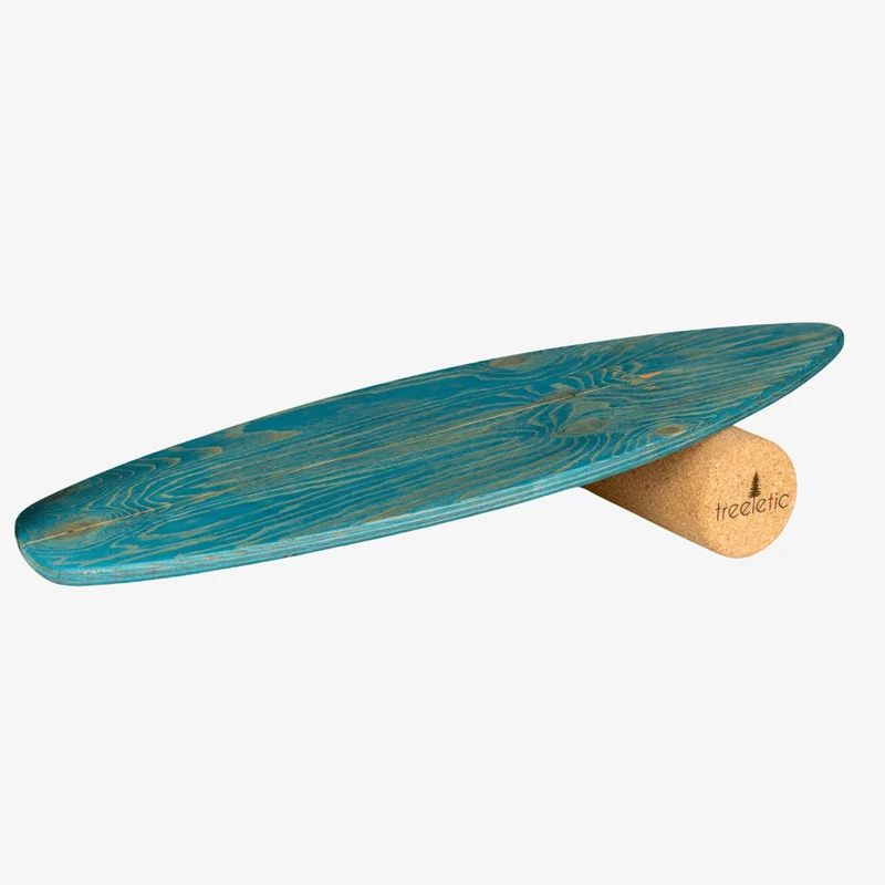 Balanceboard blue reef inkl. Rolle | handmade in Germany