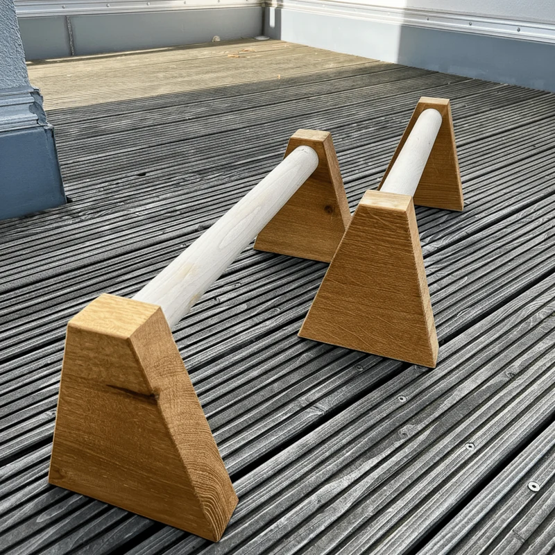 Parallettes XL | handgefertigte Liegestützgriffe aus Holz