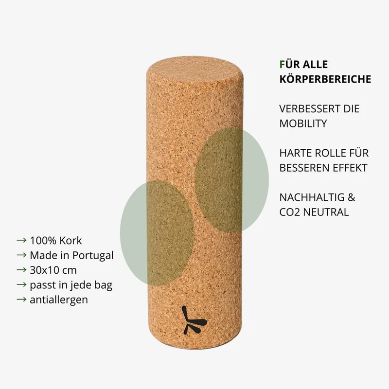 Faszienset - Faszienrolle und Ball aus 100% Kork