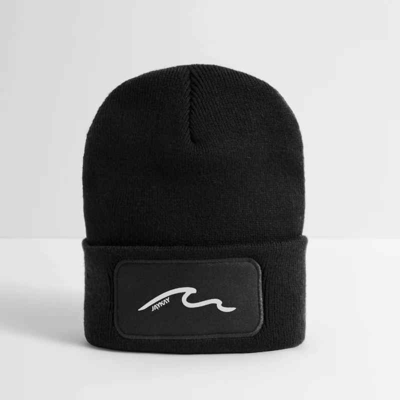 "Wave" Recycelte Patch Beanie