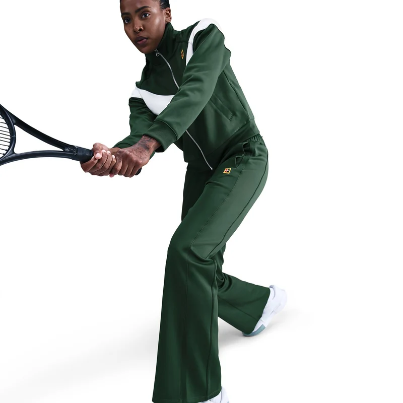 Court Polyknit High Rise Trainingshose Damen-dunkelgrün