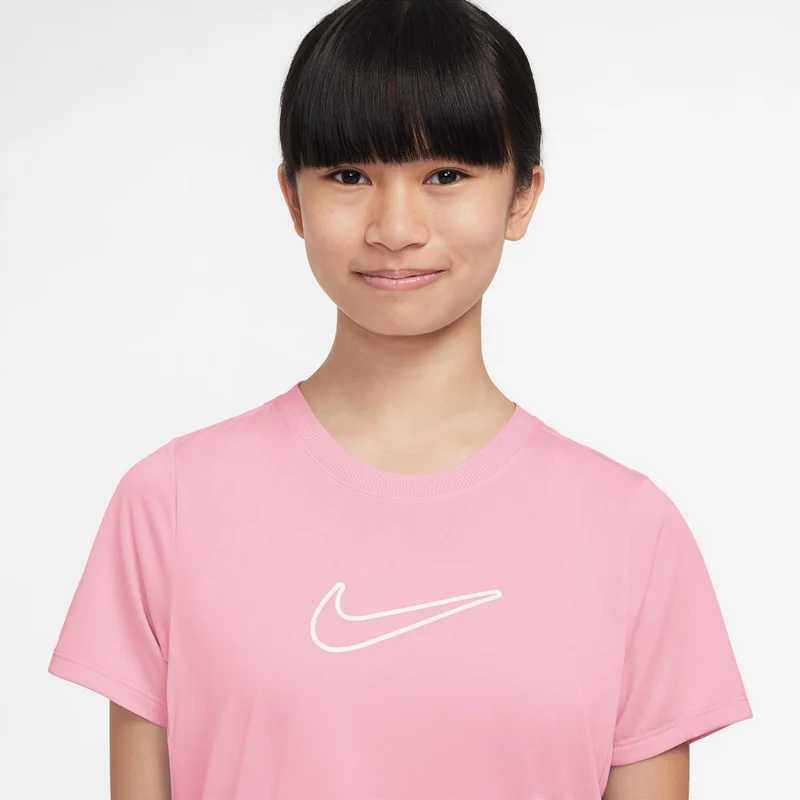 Dri-Fit One T-Shirt Mädchen-Rosa,Weiß