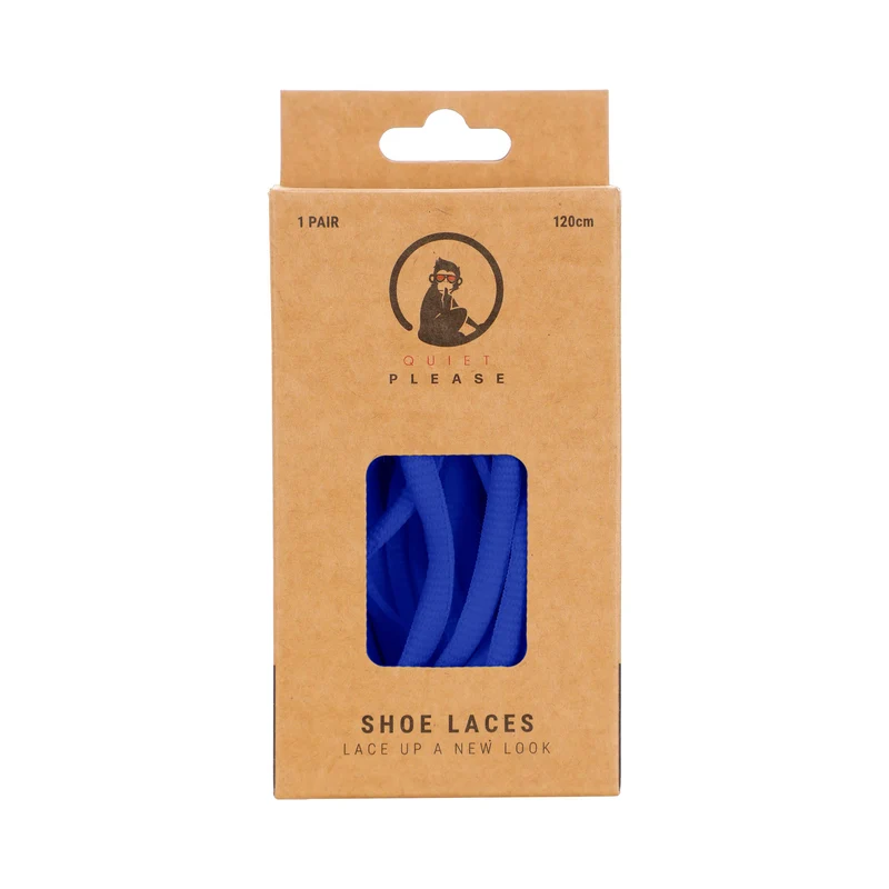 QP shoe laces 120cm Schnürsenkel - blau