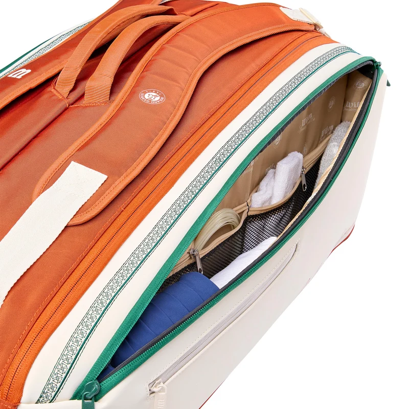 Tour Team Roland Garros Schlägertasche 9er - creme
