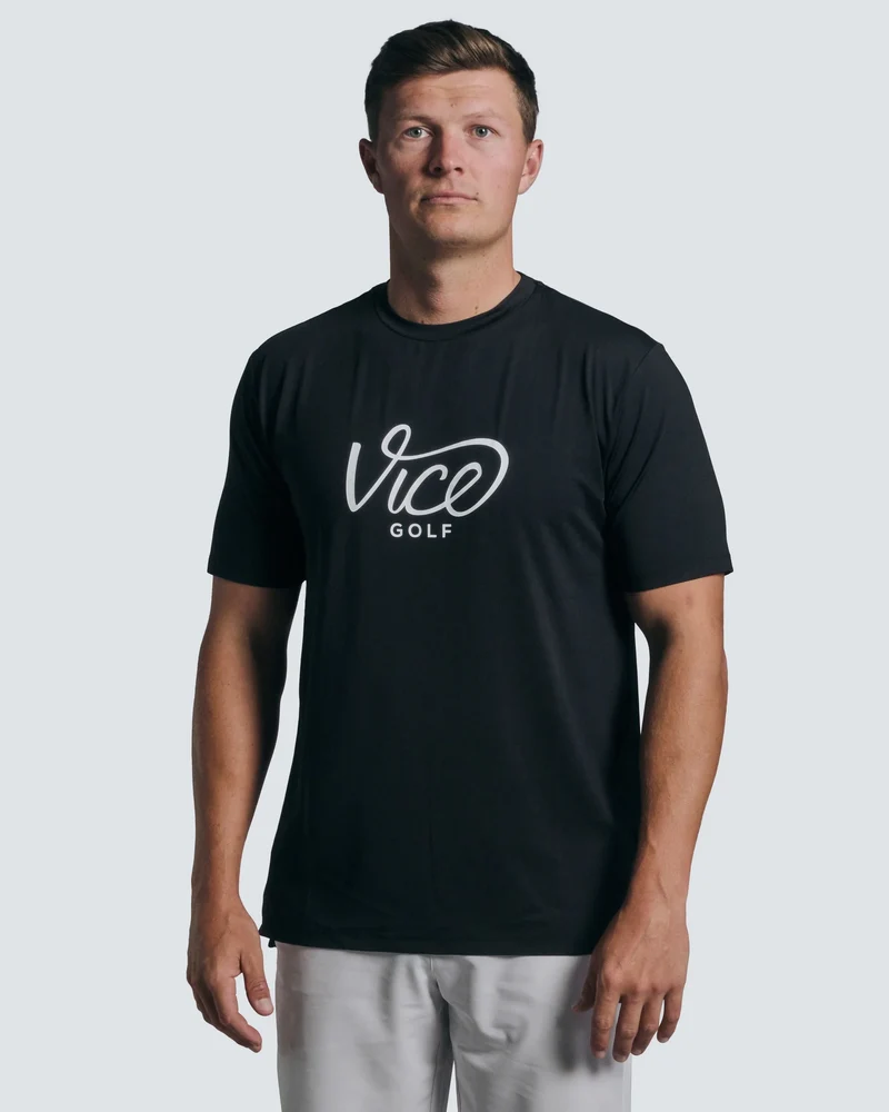 Vice Golf Performance Logo Tee