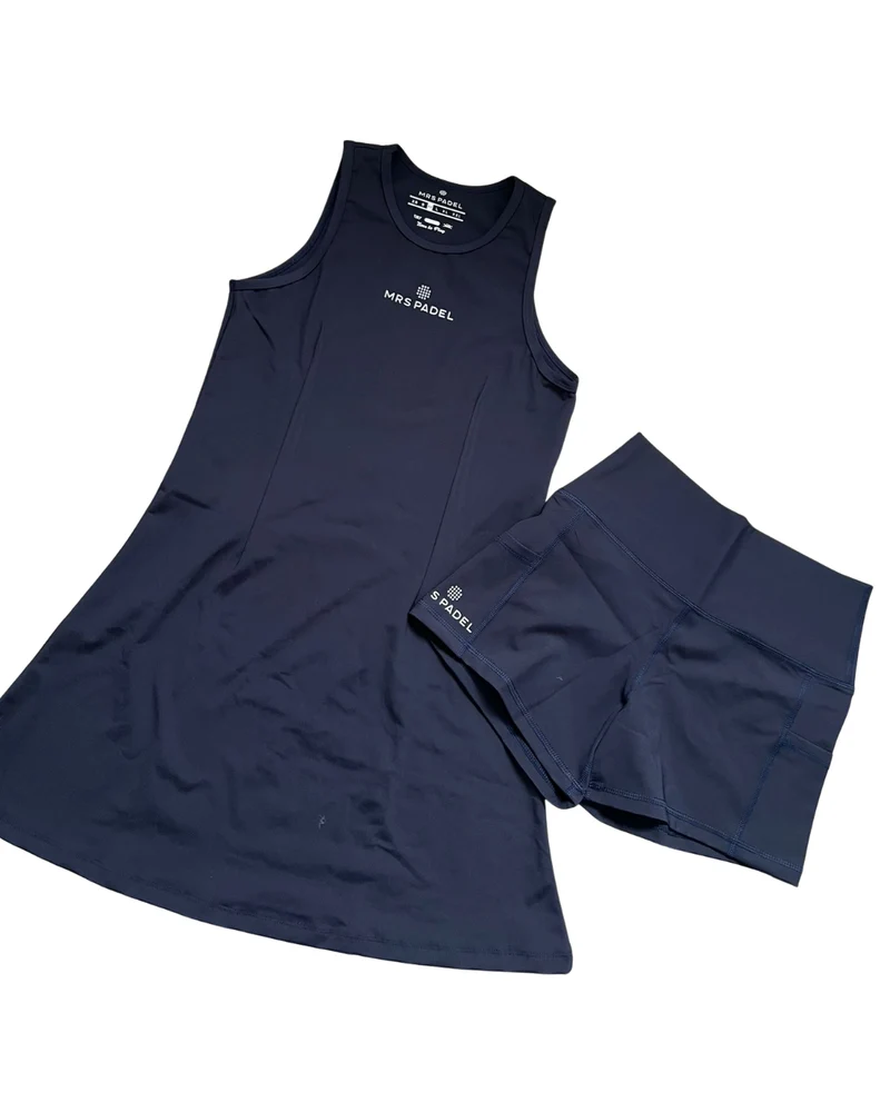 Mrs Padel Roma Jurk Donkerblauw