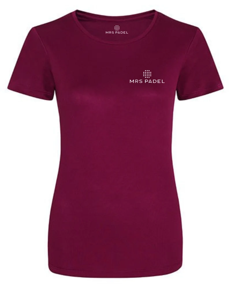 Mrs Padel Shirt Bordeaux Rood
