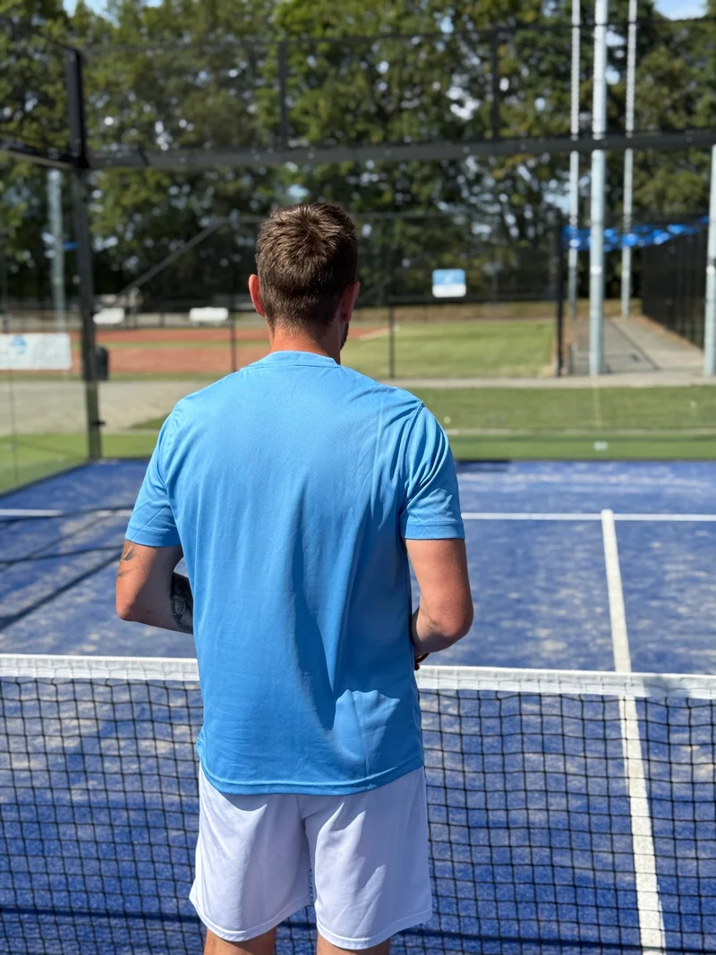 Mr Padel Parma Shirt Sky Blauw