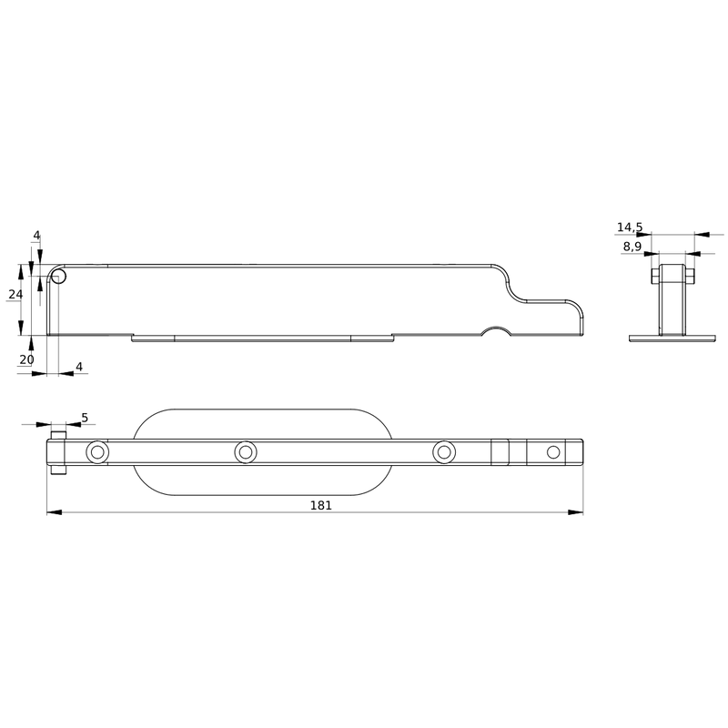 Zusatzadapter e-Finne 2.0 Starboard (modified US-Box)