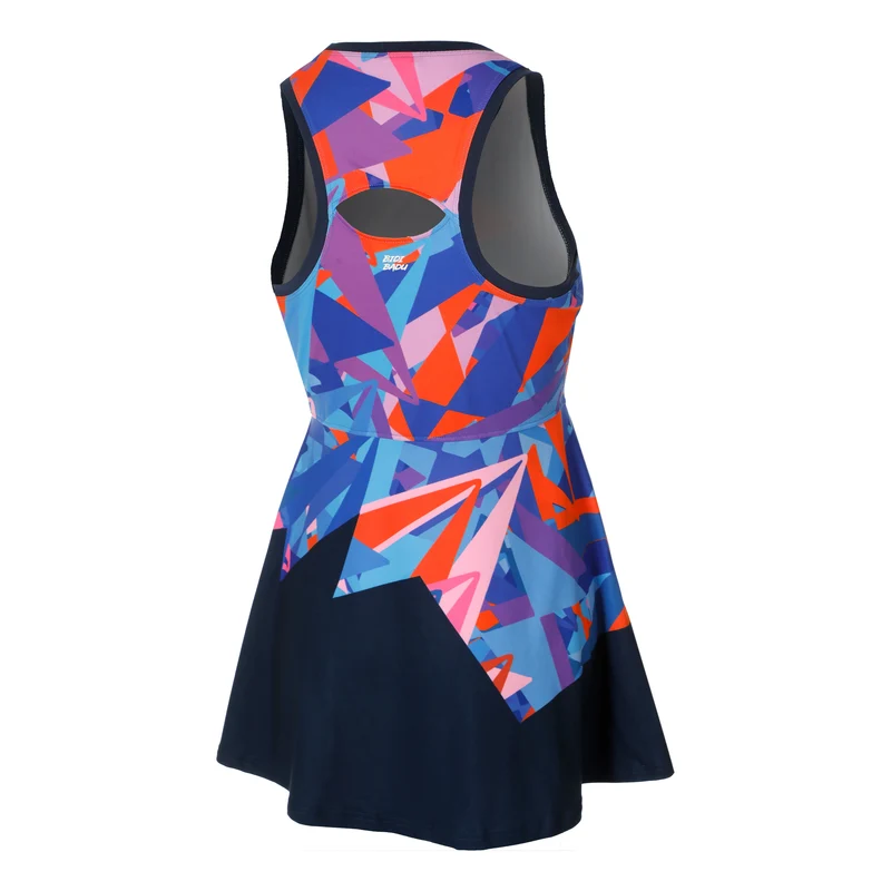 Spike Kleid Damen-Dunkelblau,Mehrfarbig