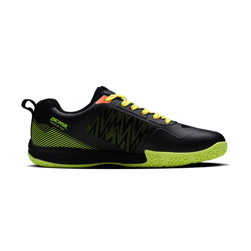 Hundred Beast Armor PBX Badminton Shoes (Black/Lime/Orange)
