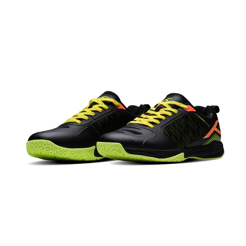 Hundred Beast Armor PBX Badminton Shoes (Black/Lime/Orange)