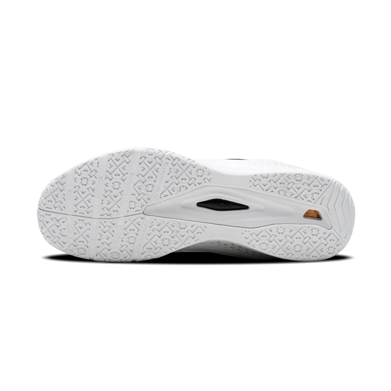 Hundred Velocity Elite Unisex Badminton Shoes (White/Black)