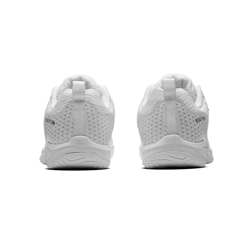 Hundred Velocity Elite Unisex Badminton Shoes (White/Black)