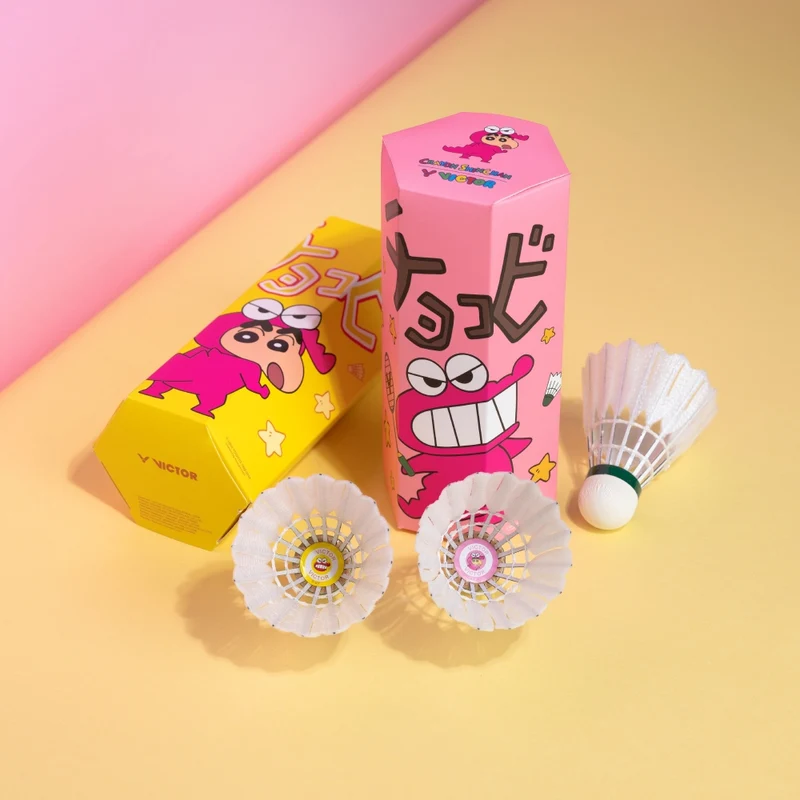 Victor x Crayon Shin Chan New CarbonSonic Synthetic Shuttlecocks (1 Tube, 3 Pcs)