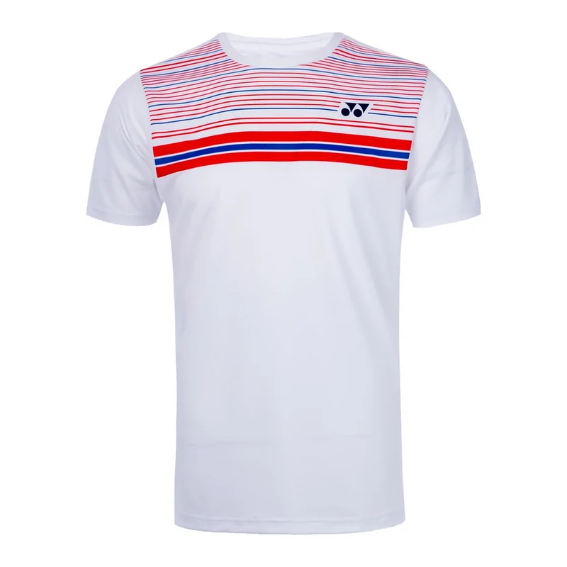 Yonex 16349 Axelsen Replica Men's T-Shirt (White/Red)
