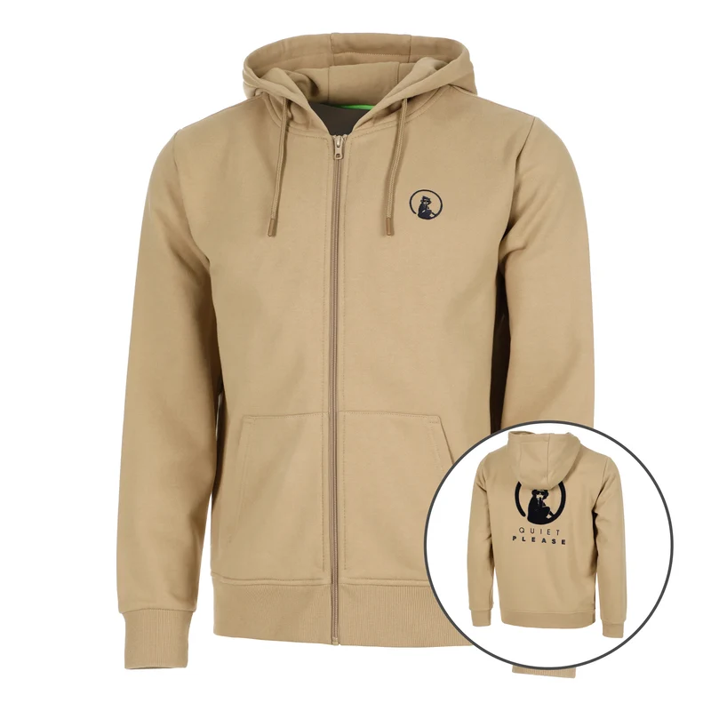 Wild Tonal Zip Sweatjacke Herren-Beige