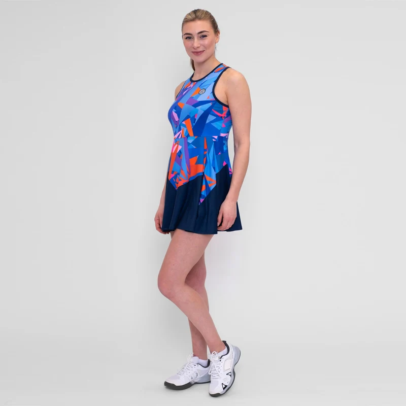Spike Kleid Damen-Dunkelblau,Mehrfarbig