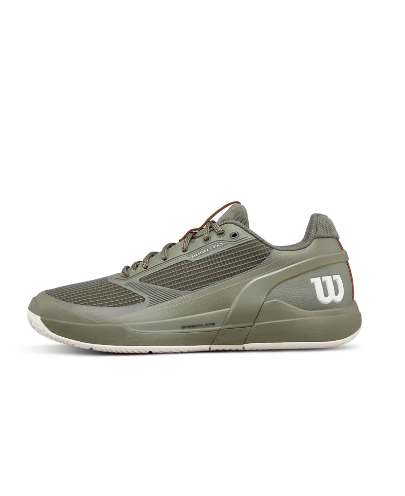 Wilson Rush Pro 5 All Court Tennis Shoes (Mens) - Vetiver/Tofu/Caramel Cafe