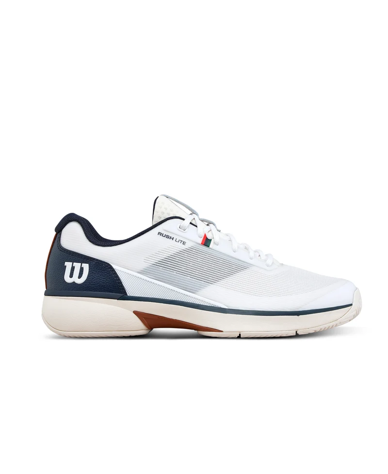 Wilson Rush Lite Clay Court Tennis Shoe (Mens) - White/Navy