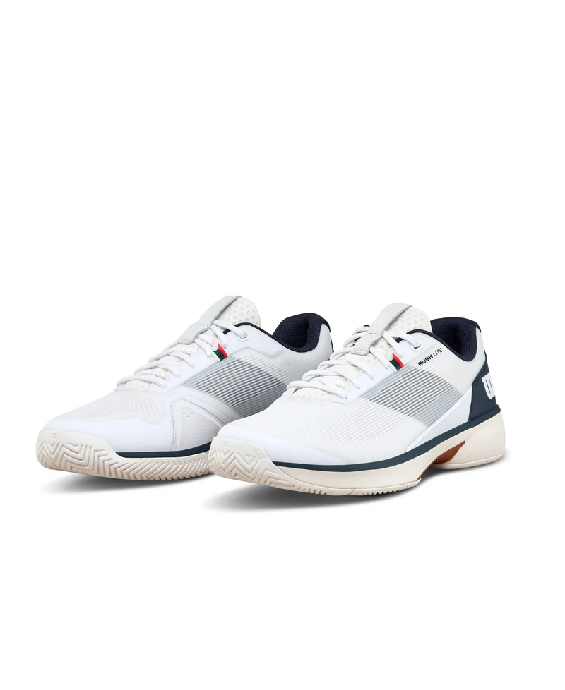 Wilson Rush Lite Clay Court Tennis Shoe (Mens) - White/Navy