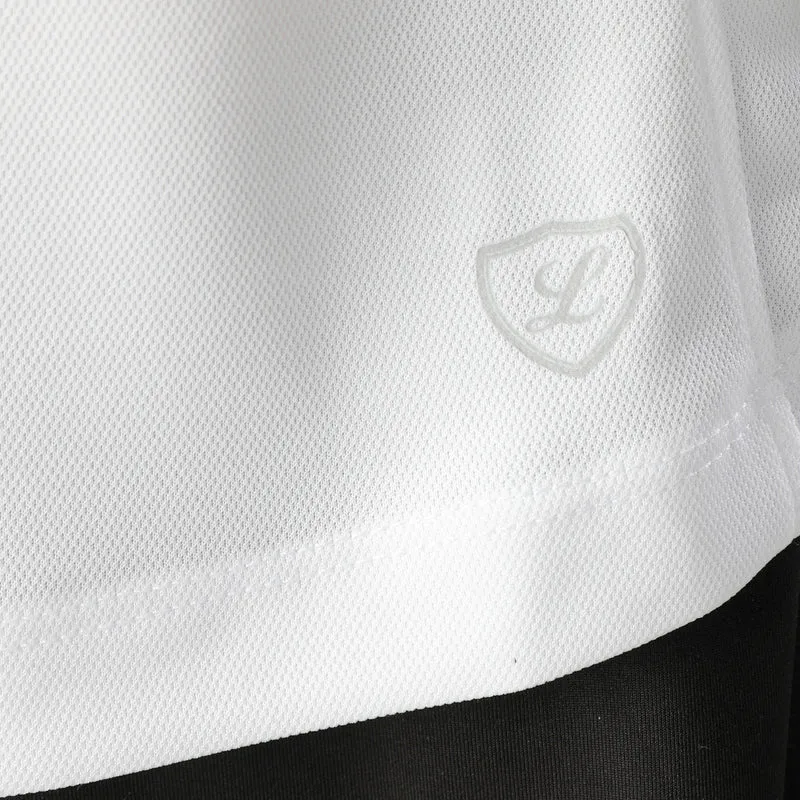 American Alva Polo Damen - weiß, grau