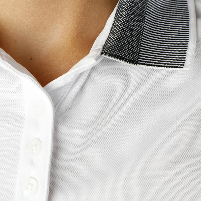 American Alva Polo Damen - weiß, grau