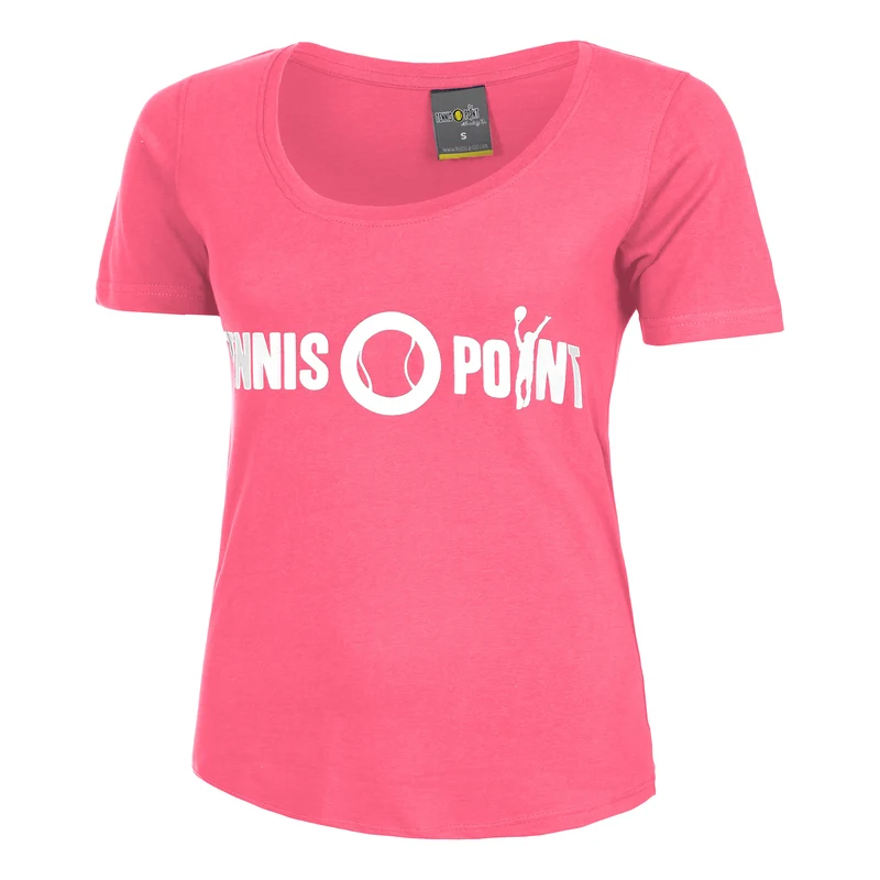 Basic Cotton T-Shirt Damen-Pink,Weiß