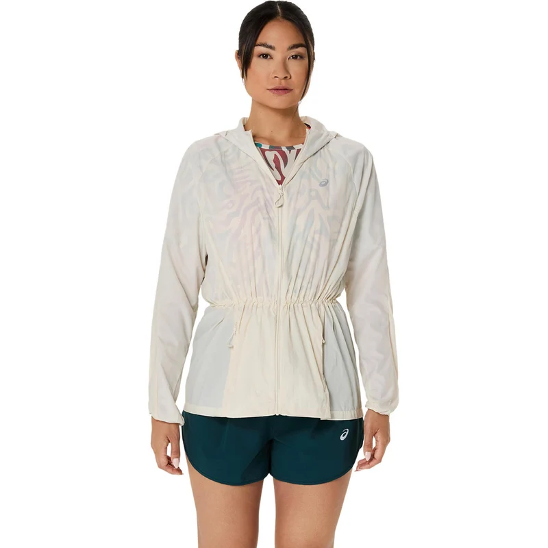 Road Packable Laufjacke Damen - creme